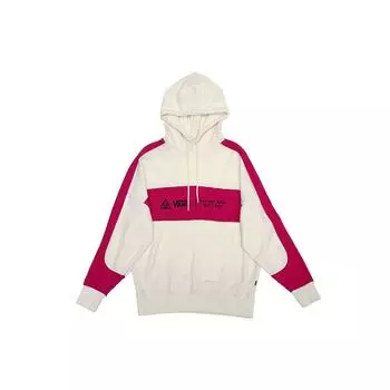 Пуловер с капюшоном и логотипом Vans, женские топы с цветными блоками, белый VN0A4RBLZL0 S