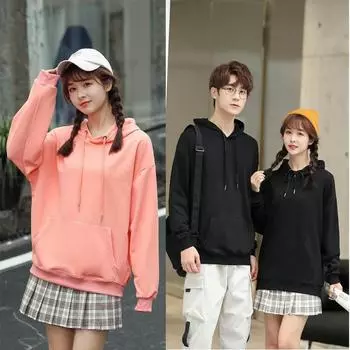 Пуловер с капюшоном и принтом логотипа, однотонная куртка на плечах S белый