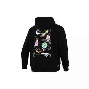 Пуловер с капюшоном и принтом логотипа Puma Мужские топы Черный 533038-01 S