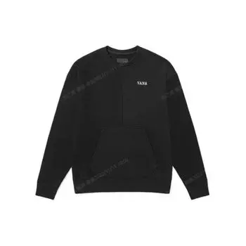 Пуловер с капюшоном и вышитым логотипом Vans в стиле пэчворк, топы унисекс, черный VN0A5H9QBLK S