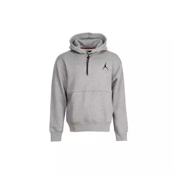 Пуловер с капюшоном Jordan Jumpman Air Fleece, серая мужская уличная одежда CK6684-091 S