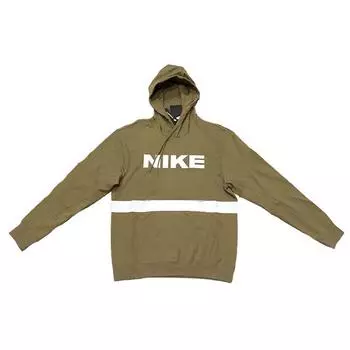 Пуловер с капюшоном со светоотражающей отделкой Nike, мужские топы, коричневые водоросли, DB3748-303 XL