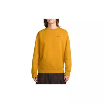 Пуловер с круглым вырезом и однотонным логотипом Nike, топы унисекс, желтый DM9942-727 M
