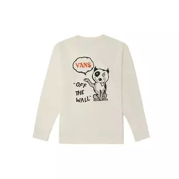 Пуловер с круглым вырезом Vans Fun Dog Pattern Толстовка унисекс Off-White VN0A5H76FS8 S