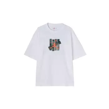 Пуловер с логотипом Jordan Undefeated x Capsule Collection, футболка с круглым вырезом, мужские топы, белые DX4305-100 XS