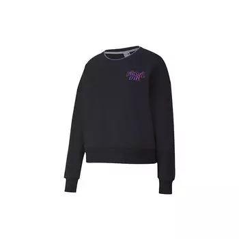 Пуловер с принтом логотипа Puma Sport Crew, женские топы, черный 598128-01 S