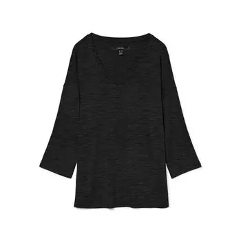 Пуловер с V-образным вырезом рукава 3/4 brianna черный Женский VERO MODA XS чёрный