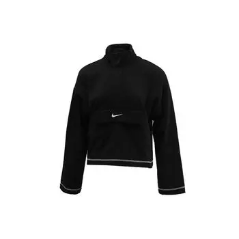 Пуловер с воротником-стойкой и логотипом Nike, женские топы, черный CU6638-010 L