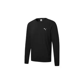 Пуловер с вышитым логотипом Puma, мужские топы, черный 590321-01 S