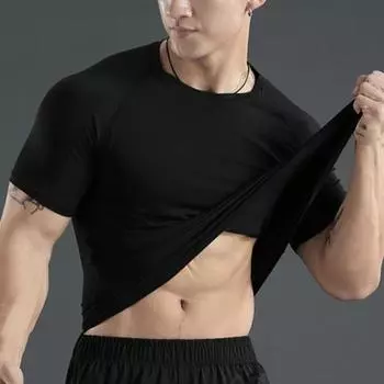 Пуловер, топ, шикарная однотонная быстросохнущая мужская футболка, футбольный трикотаж, плотная футболка для фитнеса, летняя футболка, уличная одежда XL белый