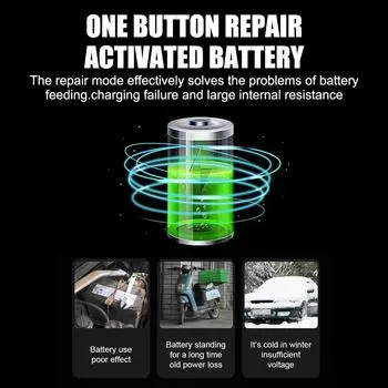 Импульсный ремонт 12 В 6 А автомобильное зарядное устройство для аккумулятора цифровой ЖК-дисплей интеллектуальное зарядное устройство для грузовиков и мотоциклов влажное сухое свинцово-кислотное гелевое зарядное устройство