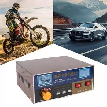 Pulse Repair Intelligent Pulse charger EU/US Plug 400W For SUV Truck Boat Motorcycle Car Battery Charger 12V/24V