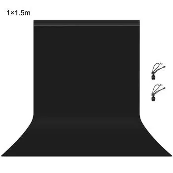 PULUZ 1м x 1.5м Фотофон Фотостудия Фон Тканевый Фон чёрный