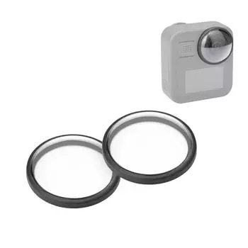 PULUZ 2 шт./компл. акриловая защитная крышка оправы объектива, совместимая с Go-Pro Max, защита от масла и царапин 2Pcs