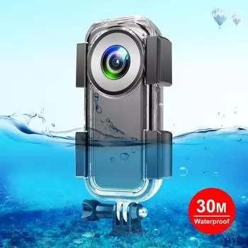 PULUZ 30-метровый подводный водонепроницаемый чехол для Insta360 ONE X2 прозрачный