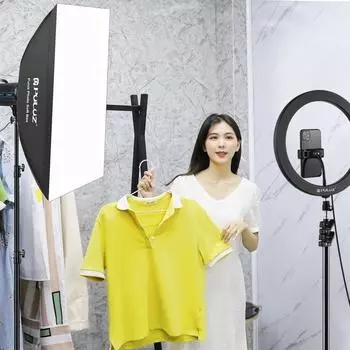 PULUZ 60*90 см быстросъемный прямоугольный софтбокс с креплением Bowens софтбокс с сумкой для хранения продукта чёрный