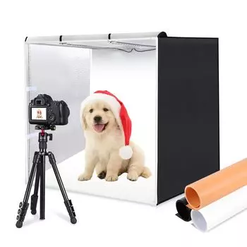 PULUZ Большой фотобокс для фотосъемки, простая студийная складная переносная сумка, в комплекте простая студийная 80 Вт 5500 лм с регулируемой яркостью белого света для фотосъемки