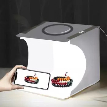 PULUZ Mini складной лайтбокс для фотостудии светодиодная панель софтбокс для фото фона комплект