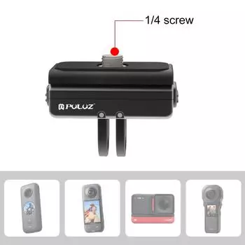 PULUZ PU965B Магнитное быстросъемное крепление для спортивной камеры Магнитный адаптер для крепления из алюминиевого сплава чёрный