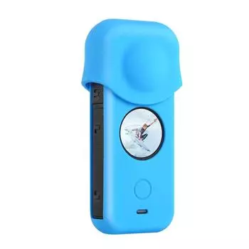 PULUZ пылезащитный силиконовый защитный чехол для всего тела со сменной крышкой объектива для Insta360 ONE X2 чёрный