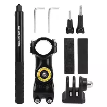 PULUZ Велосипедный руль Камера Зажим Труба Камера Держатель Крепление Мотоциклетная Защита Бар Кронштейн Селфи белый