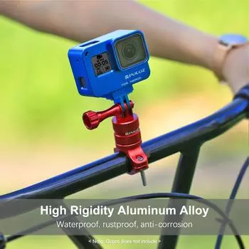PULUZ вращение на 360 градусов велосипедный адаптер из алюминиевого сплава на руль Крепление для велосипедной стойки держатель