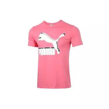 Puma Мужская футболка с коротким рукавом и большим 3D-логотипом, ярко-розовые 596535-78 L