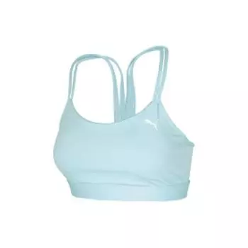Puma 4keeps Ultrabare Strappy Bra Solid Color Training High Support Sports Bra Women Underwear Tropical-Lake-Blue 524866-22 XS