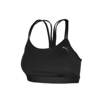 Puma 4keeps Ultrabare Strappy Bra Solid Color Training High Support Sports Bra Women Underwear Black 524866-01 M
