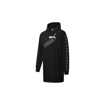 Puma Amplified Casual Hoodie Dress с длинным рукавом Женское платье Черный 586594-01 S