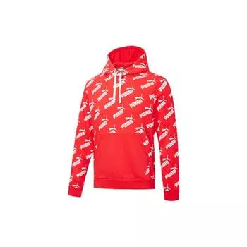 Puma Amplified Logo All-Over Print Hoodie Мужские толстовки красный 582795-11 XXL