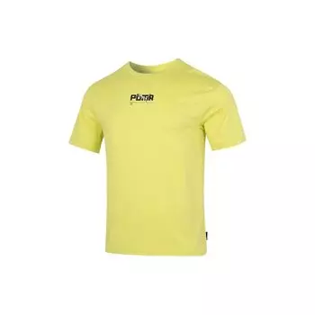 Puma Дышащая футболка с круглым вырезом с животным узором, мужские топы, желтый 629452-38 L