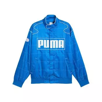 Puma Archive Расслабленная FW24 Сезонная Куртка-Рейсер Модная Универсальная Удобная с Длинным Рукавом Куртки Унисекс Синий 629914-58 XS