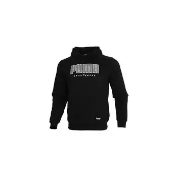 Puma Athletics Casual Pullover Hoodie с длинным рукавом Мужская толстовка с капюшоном Черный 586462-01 M
