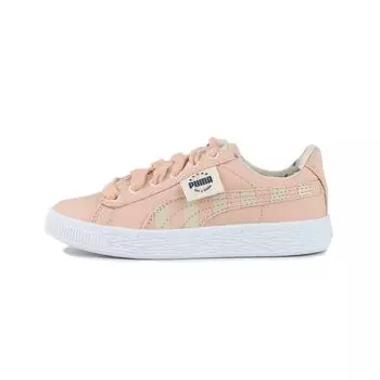 Puma Basket Canvas Little Kids TIme 4 Change — Детские кроссовки Pink Sand Tapioca 371756-01