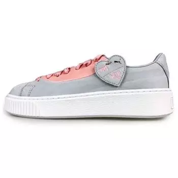 Puma Basket Platform Valentine Мужские кроссовки Серые Grey-Dawn 366360-01
