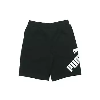 PUMA Big Logo Print Повседневные шорты Мужские плавки Черные 582880-01 S