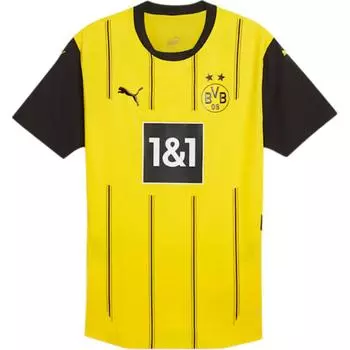 Puma Borussia Dortmund 24-25 Season Football Series SS24 Удобная футболка с круглым вырезом и короткими рукавами Мужские топы Желтый 774945-01 M