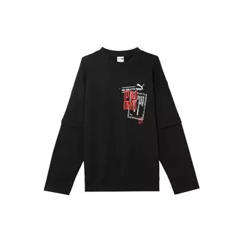 Puma Bz Yinshua Letter Print Casual Sports Hoodie Men hoodies Black 677511-01 S