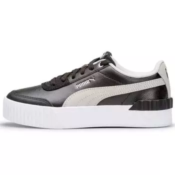 Puma Carina Lift Black Grey Violet Женские Кроссовки Серебро 373031-15