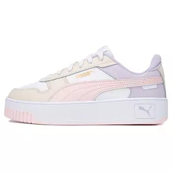 Puma Carina Street Бело-Розовые Женские Кроссовки Alpine Snow Кремовые Морозно-Розовые 389390-10 37