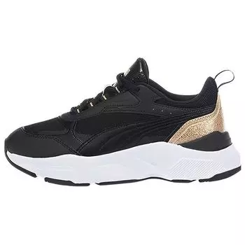 Puma Cassia Distressed - Кроссовки Black Team Gold Women 387645-01 36
