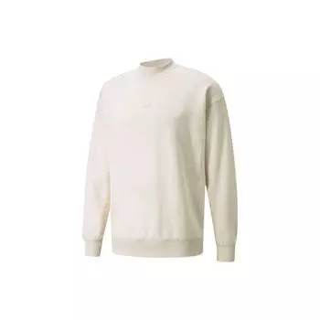 Puma Casual Print Половина молнии с длинным рукавом Толстовка Мужские топы Белый 533102-99 XL