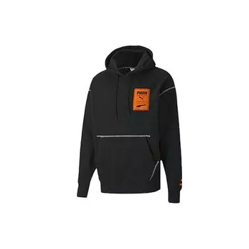 Puma Casual Printed Hoodie Men Tops Черный 597886-01 S