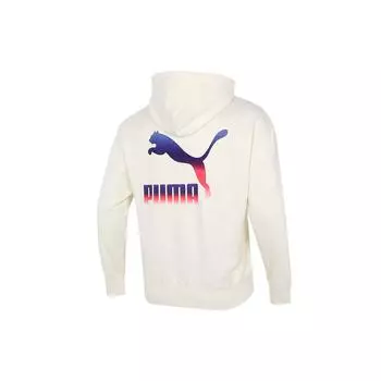 Puma Casual Running Loose Hoodie Pullover Men Tops Milk-White 534443-73 XL