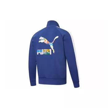 PUMA Casual Sports Knit Jacket Men Jackets Blue 531290-12 XS