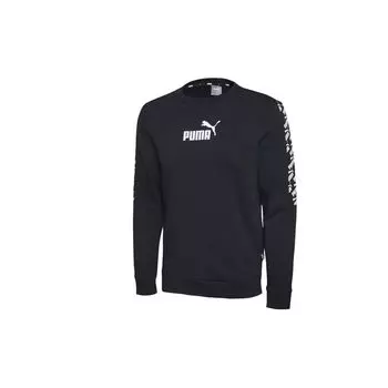 Puma Classic Printed Crewneck Sweatshirt Мужские топы Черный 584096-01 M