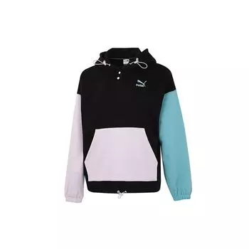PUMA Classics Block Hoodie With Kangaroo Pocket Women Hoodie Black 535180-01