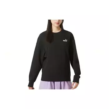 Puma Classics FW23 Брендовый логотип с принтом Повседневный свитер-свитшот Унисекс Черный 678444-01 S