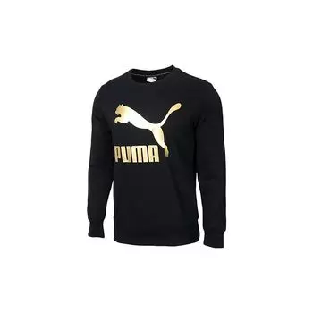 Puma Classics Logo Crew Sweatshirt Мужская толстовка Черный 579069-61 L